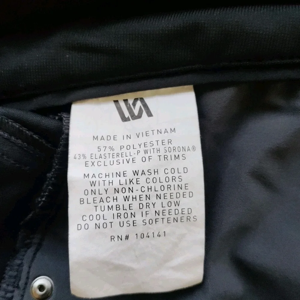 VRST Men's Limitless Slim Fit 5 Pocket Pant Black Size 35x32